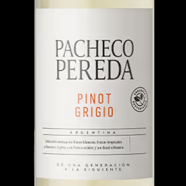 Pacheco Pereda Familia de Vinos Organic Fairtrade Pinot Grigio 2024